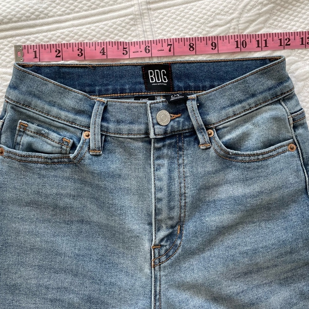 Urban Outfitters BDG Twig High Rise Skinny Denim Jeans Medium Wash 24 - Picture 9 of 11